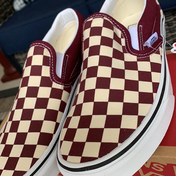 VANS CLASSIC SLIP ON CHECKERBOARD PRTRY/TRWHT WMNS - Picture 14 of 16